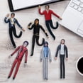 thumbnail image 3 of Michael Poseable Plush Figure Set, Bendable Internal Wire Frame Stuffed Doll, Ugly‑Cute Pillow‑Style Plush Toy, Iconic Stage Look Collectible Gift for MJ Fans,11", 3 of 4
