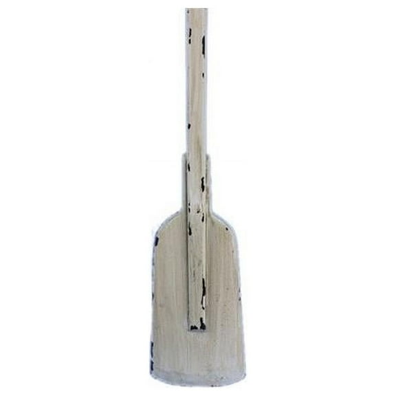 Handcrafted Decor Oar 50-523-503 Wooden Rustic Whitewashed Decorative Squared Rowing Boat Oar- 50 in.