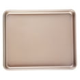 thumbnail image 4 of 12.7" x 10.6" Nonstick Cookie Sheet, 2-Piece Baking Pan Set, Gold, 4 of 9