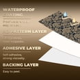 thumbnail image 5 of Baroque Peel and Stick Wallpaper Baroque Navy Gold Damask Elegant Floral Motifs Wall Mural 17.7in x 9.8ft Self Adhesive Removable Wall Paper Renter Friendly Wallpaper for Bedroom Livingroom Men, 5 of 8