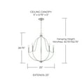 thumbnail image 2 of Capital Lighting 447051AD Madison 5 Light 25" Wide Abstract Chandelier - Brass, 2 of 7