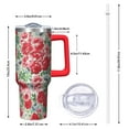 thumbnail image 2 of OBREWU Pioneer Flower Tumbler with Handle and Lid,40oz Pioneer Flower Double Wall Vacuum Insulated Tumbler,Pioneer Flower Cups Gift for Women and Men, 2 of 7