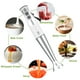 thumbnail image 5 of Immersion Hand Blender, UTALENT 3-in-1 8-Speed Stick Blender with Milk Frother, Egg Whisk for Smoothies, Coffee Milk Foam, Puree Baby Food, Sauces and Soups - White, 5 of 5
