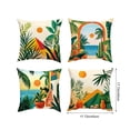 thumbnail image 3 of Waterproof Outdoor Throw Pillow Covers, 17.72 Inch Tropical Summer Print Cushion Covers for Patio Porch Poolside Furniture Decor, Set of 4, 3 of 6