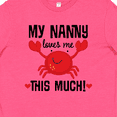 thumbnail image 4 of Inktastic Nanny Loves Me Grandson Gift Youth T-Shirt, 4 of 5
