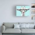 thumbnail image 3 of Hippie Hound Studios 'goat patsy glasses turquoise' Canvas Art, 3 of 3