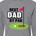 thumbnail image 4 of Inktastic Father's Day Best Dad by Par with Flag and Golf Ball Long Sleeve T-Shirt, 4 of 5