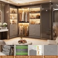 thumbnail image 3 of Homieasy 23.6" Closet System with Wooden Drawers, Gray, 3 of 6