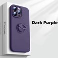 thumbnail image 1 of Luxury Liquid Silicone Magnetic Cases For iPhone 15 14 13 12 11 16 Pro Max XS XR 13 Mini 16 Plus Soft Cover With Ring Holder DarkPurple For iphone16Pro, 1 of 6