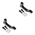 thumbnail image 3 of Guardoinrt Durable Bicycle Bike Disc Brake Mount Adapter Reliable Caliper PM to IS Conversion Black Rear 2Set, 3 of 6