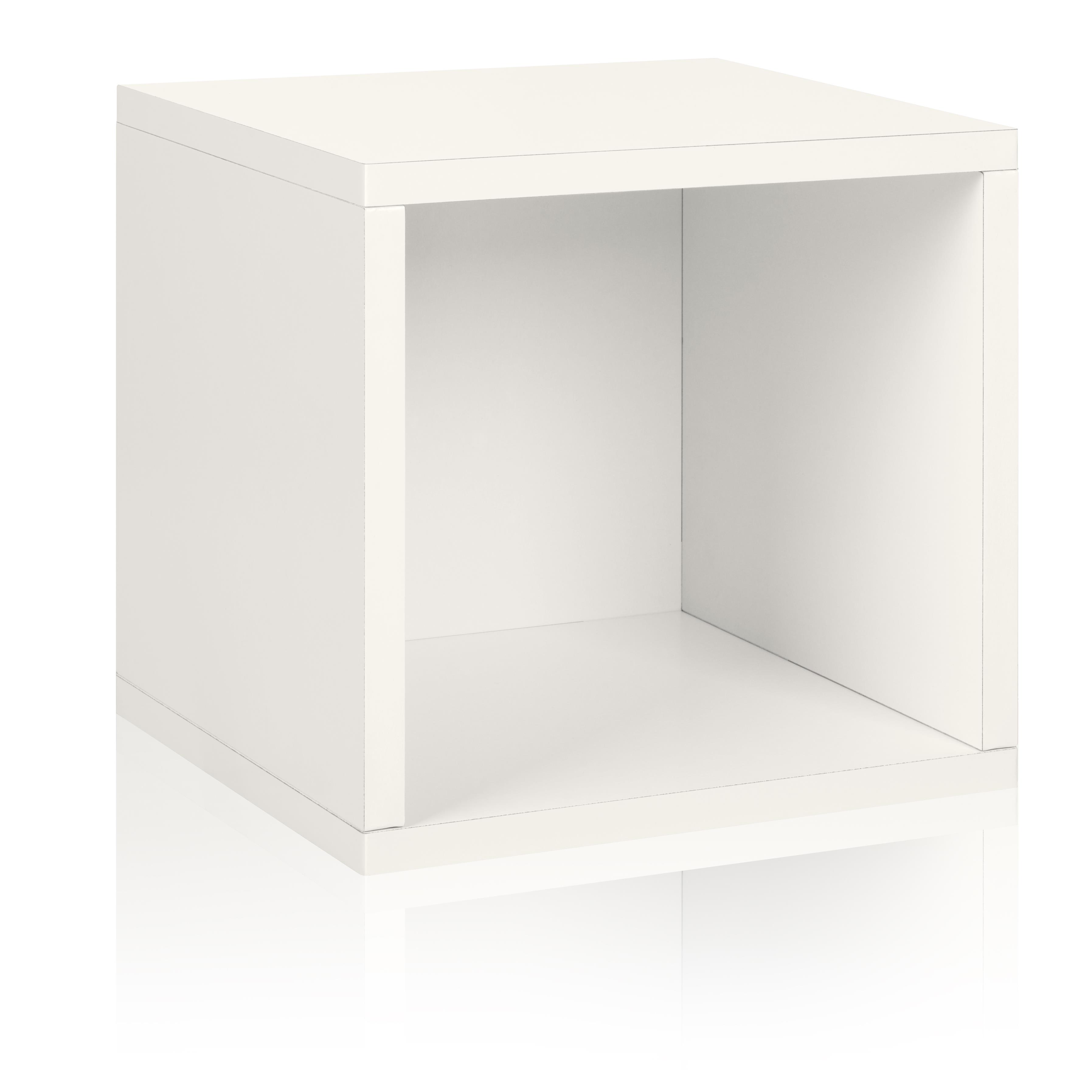 Way Basics Eco Stackable Storage Cube and Cubby OrganizerFinishWhite