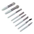 thumbnail image 2 of Juego de 8 brochas de maquillaje, cosméticas de primera calidad, sombras de ojos profesionales, brochas para cejas para maquillaje diario, gris, 2 of 5