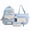blue, variant on New Korean-style ins high-appearance contrasting color letter print large-capacity backpack for middle school students for tutoring classes