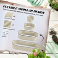 thumbnail image 3 of Outsunny Galvanized Raised Garden Bed Kit, Metal Planter Box with Safety Edging, 76.75" x 23.5" x 16.5", Cream, 3 of 9