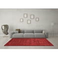 thumbnail image 3 of Ahgly Company Machine Washable Indoor Rectangle Abstract Red Modern Area Rugs, 7' x 10', 3 of 4