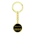 thumbnail image 4 of Bichon Frise Mama Circle Keychain Stainless Steel or 18k Gold Dog Mom Pendant, 4 of 12
