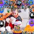 thumbnail image 2 of Halloween Birthday Decorations Halloween Party Supplies Set Include Banner, Balloons, Hanging Swirls,Cake Topper, Cupcake Toppers for  Birthday Party Decorations, 2 of 10