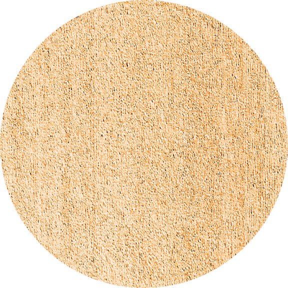 Ahgly Company Indoor Round Oriental Orange Industrial Area Rugs, 3' Round