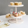 thumbnail image 2 of BalsaCircle 4-Tier White 14" Wooden Cake Stand Round Trays Wedding Party Events Decorations Supplies, 2 of 8