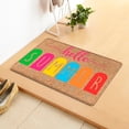 thumbnail image 5 of Furvclv Summer Hello Doormat 40 x 60cm/60 x 90cm Anti Slip Wear-resistant Floor Mat for Bedroom Bathroom Entrance, 5 of 9