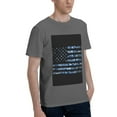 thumbnail image 2 of Bingfone Navy Camouflage American Flag Men'S Loose Fit Short-Sleeve Pocket T-Shirt, 2 of 7