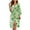 Green Leaves, variant on Yuyamidu Red Heart Womens Robes Valentine's Day 3/4 Sleeve Loungewear for Ladies Robe for Women Loose Bathrobe Soft Sleepwear Size S, Night Gown for Sleep Spa