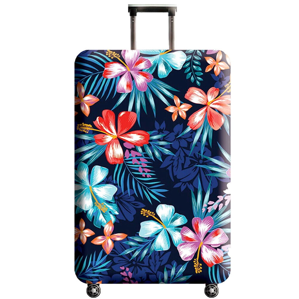 Housse De Valise Hiseng - Taille M (22-24 Pouces) - Orange - Élastique, Anti-poussière Et Anti-rayures