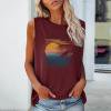 thumbnail image 1 of Débardeurs pour Femmes Athletic Works Mode Féminine Gilet Imprimé Col Rond T-shirt Sans Manches Ample Pull, 1 of 4