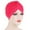 Hot Pink, variant on Kiplyki Women Beading India Hat Muslim Ruffle Chemo Hat Beanie Wrap Cap