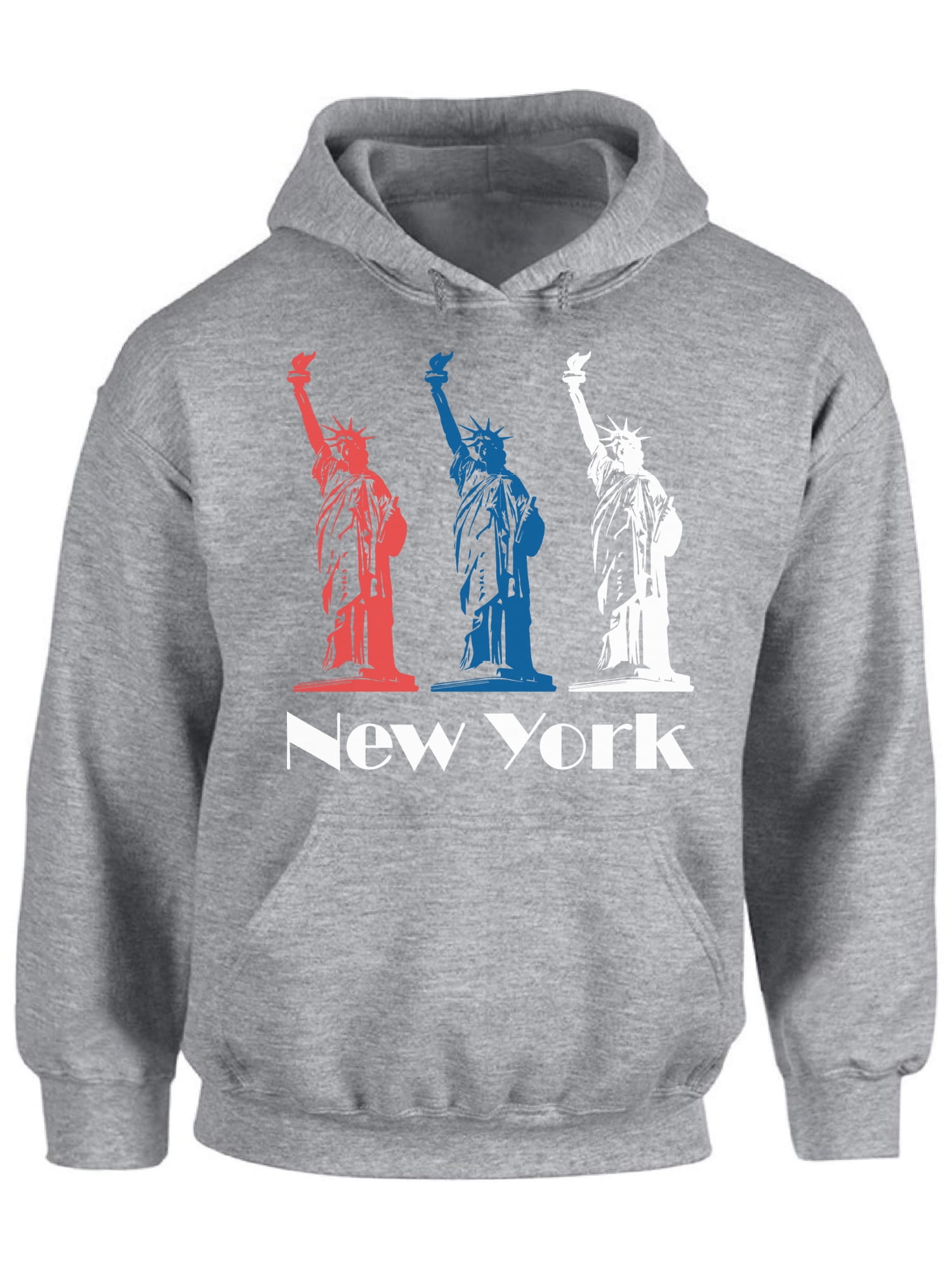 New York Hoodie Sweatshirt - Statue of Liberty Gift - NYC Novelty Souvenir