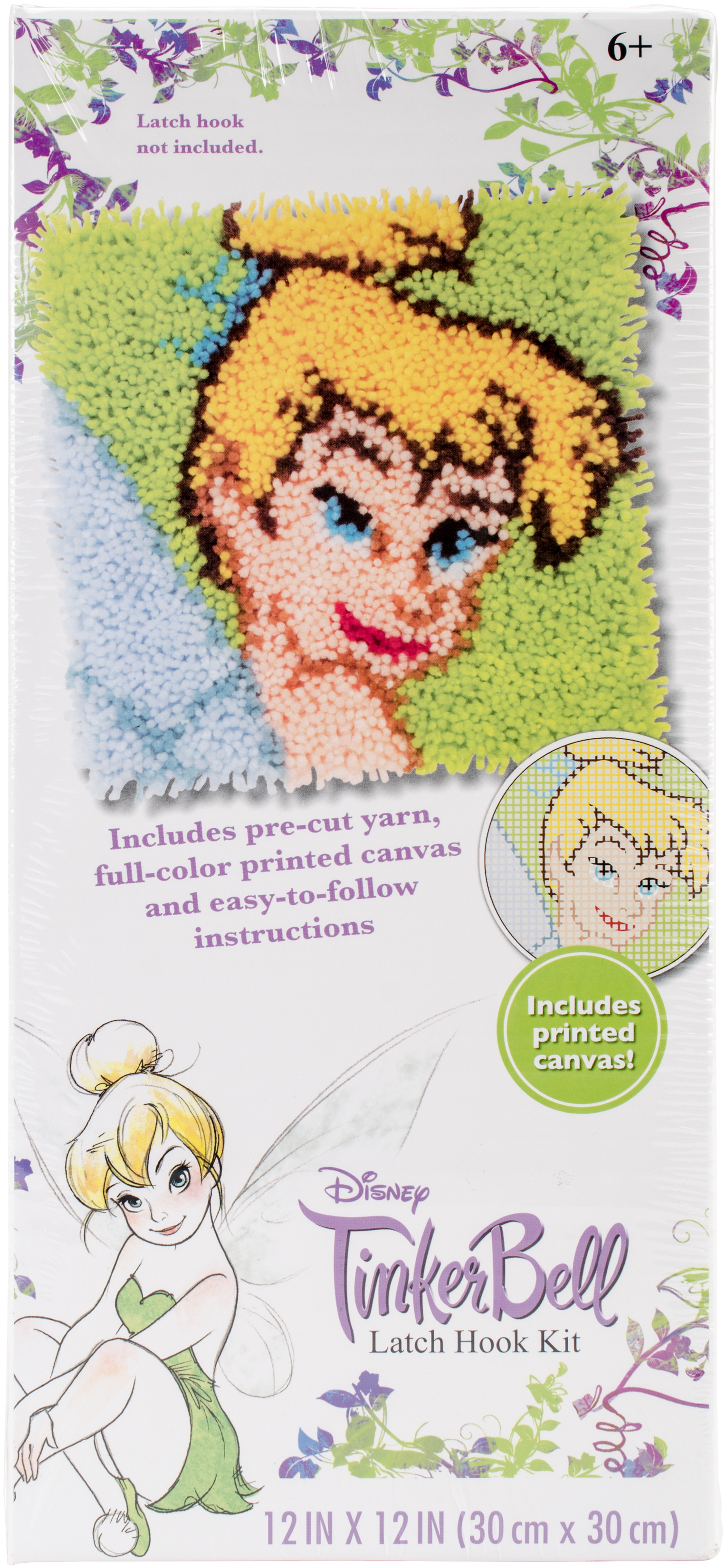 Disney Latch Hook Kit 12"X12"Tinkerbell Walmart Canada