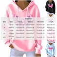 thumbnail image 3 of Zynoxe Womens Breast Cancer Awareness Hoodies Casual Soft Ribbed Knit Drop Shoulder Long Sleeve Lounge Hooded Sweatshirt with Pocket Pink S, 3 of 5