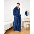 FashGudim Mens Robes Big and Tall Full Length Shawl Collar Long Plush