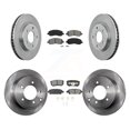 thumbnail image 1 of Transit Auto Front Rear Disc Brake Rotors and Semi-Metallic Pads Kit for Car Mitsubishi Lancer Dodge Caliber K8S-100994, 1 of 11
