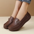 thumbnail image 6 of Willtoo Womens Wide Toe Loafers Slip-On Metal Buckle Platform Casual Flats Non Slip Comfort Walking Shoes for Daily Wear, 6 of 6