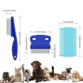 thumbnail image 3 of 6 Pieces Pet Lice Combs Dog Grooming Flea Comb Cat Tear Stain Comb for Removal Dandruff, 3 of 14