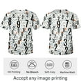 thumbnail image 3 of WHNBCW Novelty Men's Letters Printed T-Shirt Funny Graffiti Graphic Tee Shirt, 3 of 7