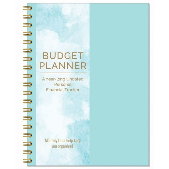 Budget Planner: A Year-Long Undated Monthly Money Tracker (Hardcover)