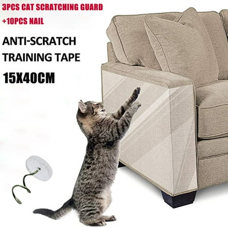 Best Gift!Cat Scratch Deterrent Tape Double Anti-Scratch Tape Cat Couch Protectors 3PCS