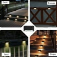 thumbnail image 3 of RUNROTOO 6Set Charging During Daytime Solar Fence Post Lights Solar Deck Lights Black Shell for Safety, 3 of 8