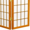 thumbnail image 3 of Oriental 3 Panel Desktop Window Pane Shoji Screen in Honey, 3 of 5