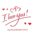 thumbnail image 3 of 1PC I Love You Stickers For Balloons,Valentine Stickers For Adults,Wedding Party Decor,Happy Stickers Decals Glass Paster, Static Stickers Celebration Valentines Day Decorations Party Supplies, 3 of 3