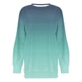 thumbnail image 5 of Sweatshirt for Women Fashion Printed Hoodies Casual Crewneck Long Sleeve Tops Loose Pullover Gradient Blouses, 5 of 5