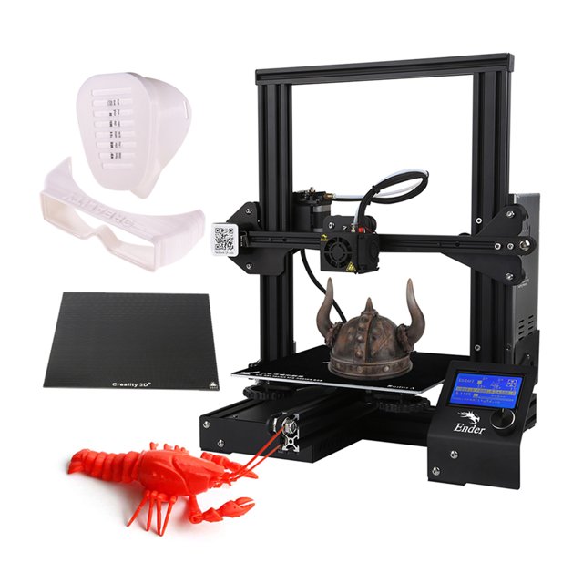 impresora 3d Creality 3D Creality 3D ender-3X Actualización de alta precisión Impresora 3D de bricolaje autoensamblado 220 * 220 * 250 mm Tamaño de impresión con placa de vidrio Creality 3D impresora 3d