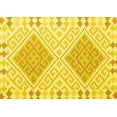 thumbnail image 1 of Ahgly Company Indoor Rectangle Southwestern Yellow Country Area Rugs, 7' x 9', 1 of 4