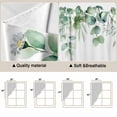 thumbnail image 5 of Green Eucalyptus Leaves Swag Curtains for Kitchen/Bedroom/Living Room, Summer Botanical Watercolor Daisy Scalloped Curtains 63 Inch Long, Window Swag Topper Curtains Valances 2 Panels Set 36"x63", 5 of 8