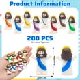 thumbnail image 2 of 200PCS Multicolor Mini Jesus Figurines - Christian Decorations Featuring 'God Bless You, ' Perfect For Jesus Challenge, Social Media Games, Party Props, And Religious Favors Easter Gift, 2 of 6