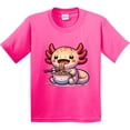 thumbnail image 3 of Inktastic Funny Axolotl Ramen Lover Youth T-Shirt, 3 of 5