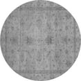 thumbnail image 1 of Ahgly Company Indoor Round Abstract Gray Modern Area Rugs, 6' Round, 1 of 4