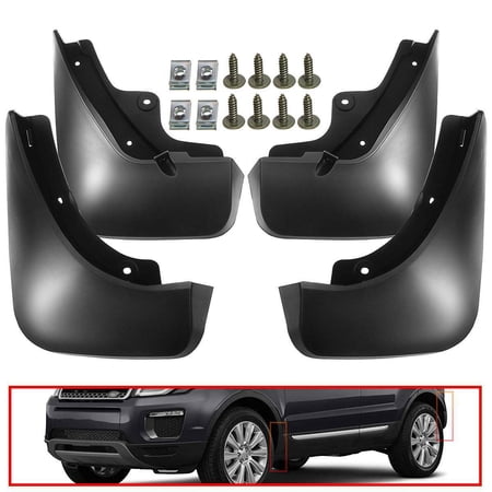 4x Mud Flaps Splash Guards Mudguards For 2019-2020 Land Rover Range Rover Evoque